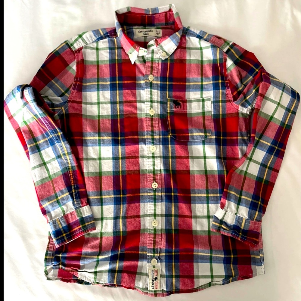 Boys Abercrombie button down 11/12